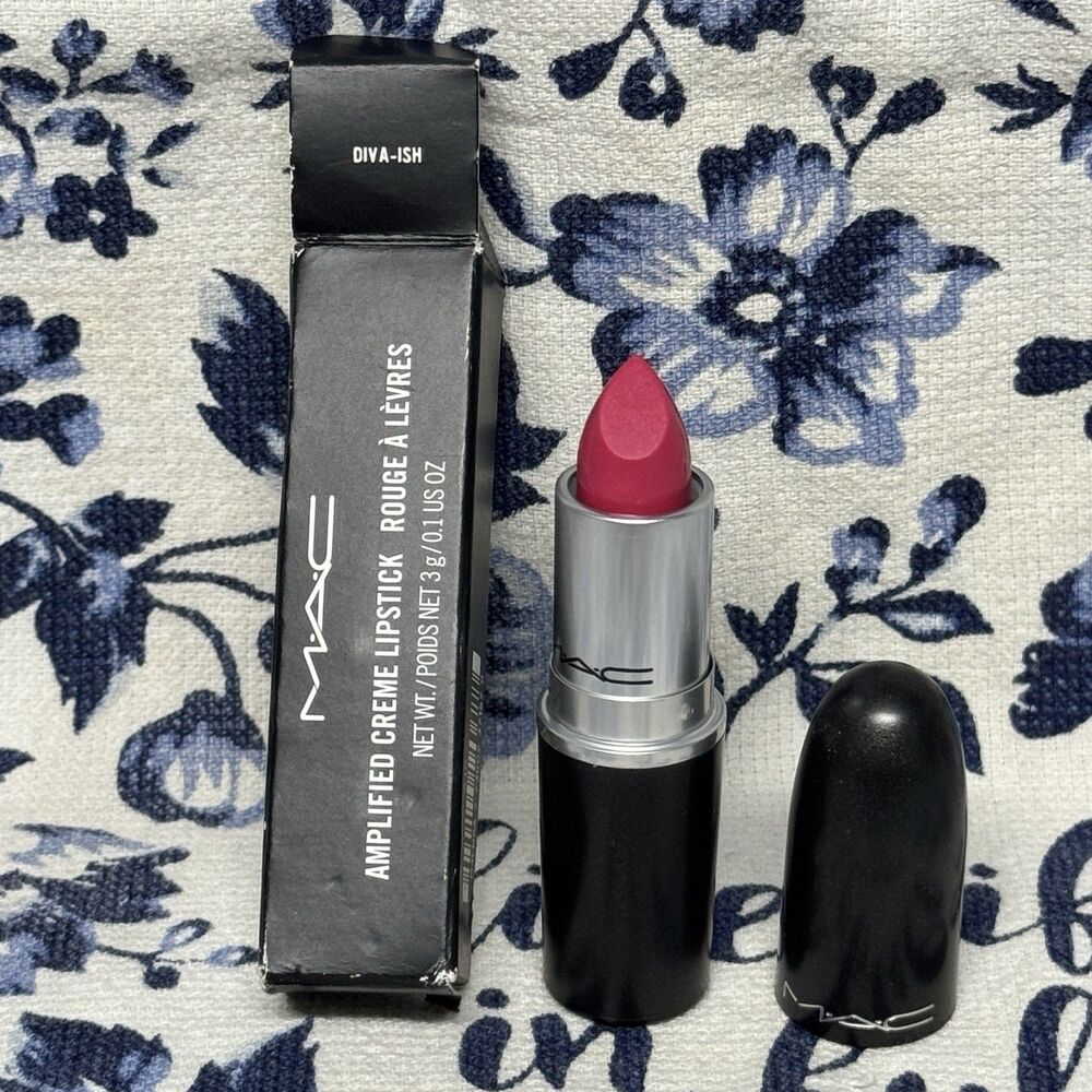 MAC Amplified Creme Lipstick - Diva-Ish - Full Size - Discontinued - NIB